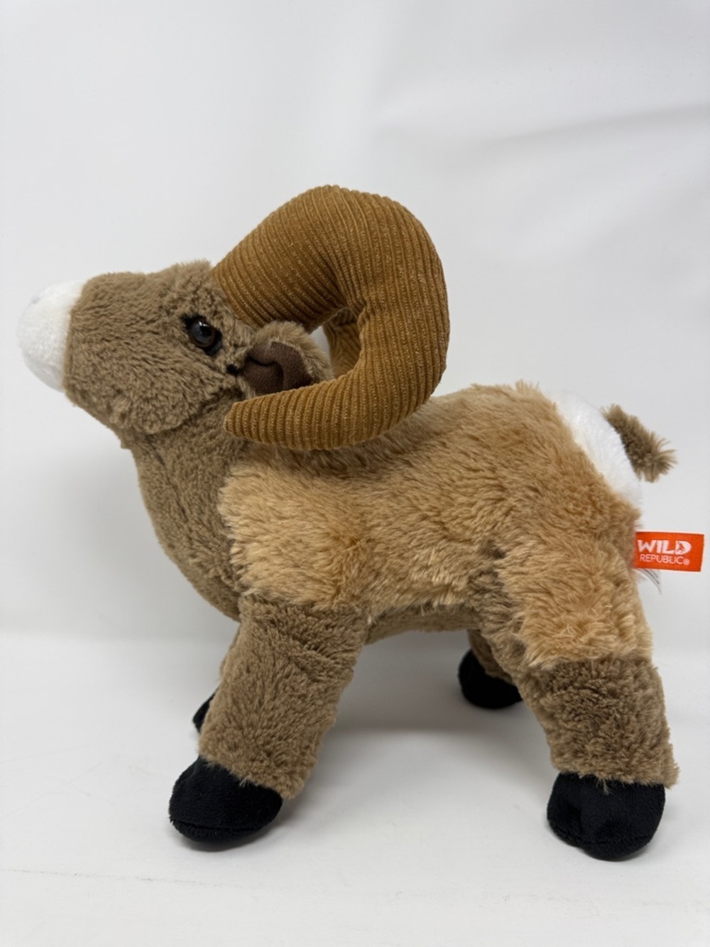 Wild Republic 10” Plush Stuffed Animal Ram -Brown with Cream Face Kids Toy